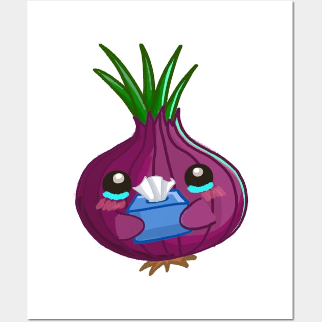 Onion cry Wall Art by baleinealunettes